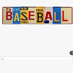 Baseball Sign Tin Sign